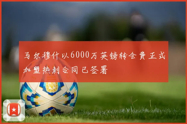 马尔穆什以6000万英镑转会费正式加盟热刺合同已签署